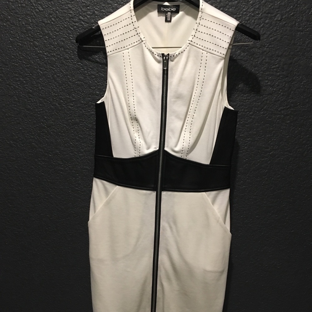 Bebe Black and White Dress